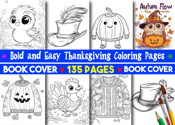 Download Bold Easy Thanksgiving Coloring Pages - Premium Resources