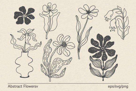 Download Abstract Flowers Tattoo - Abstract flowers Collection