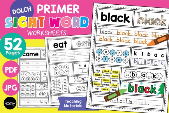 Download Kindergarten Dolch Sight Word Worksheets - Worksheets Collection