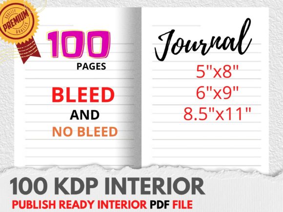 Download KDP Journal Book Interior 100 Page - Premium Bundle