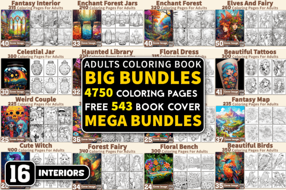 Download 4750 Big Adults Coloring Pages Bundle - Adults coloring pages Collection
