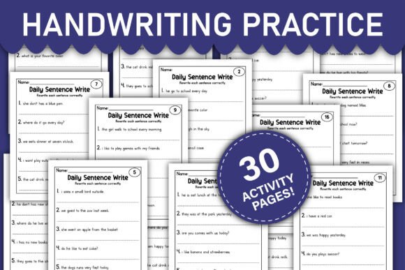 Download Handwriting Practice Worksheets - Worksheets Collection